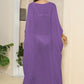 One Size V-Neck Three-Quarter Sleeve Cover-Up
