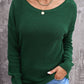 Woven Right Crisscross Back Waffle-Knit Sweater