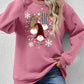Christmas Winter Faceless Gnomes Graphic Drop Shoulder Sweatshirt