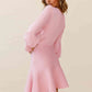 Round Neck Lantern Sleeve Sweater Dress