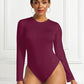 Women's Ava Round Neck Long Sleeve Bodysuit