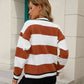 Striped Button Down Cardigan