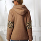Sherpa Leopard Long Sleeve Hoodie