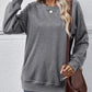 Round Neck Long Sleeve Sweatshirt