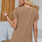 V-Neck Petal Sleeve T-Shirt