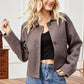 Button Up Collared Neck Jacket