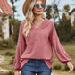 Full Size Dropped Shoulder Button-Down Hoodie