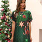 Christmas Full Size Round Neck Short Sleeve T-Shirt