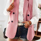 Double-Breasted Sleeveless Blazer