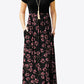 Full Size Printed Round Neck Short Sleeve Dress with Pockets