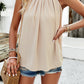 Ruched Grecian Neck Tank