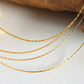 18K Gold-Plated Multi-Layer Clavicle Chain Necklace
