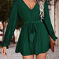 BodatiousJumpers Long Flounce Sleeve V-Neck Romper