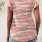 Printed Round Neck Short Sleeve T-Shirt