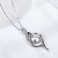 Women's Platinum-Plated 1 Carat Moissanite Pendant Necklace
