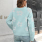 Floral Dropped Shoulder Sweater