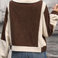 Color Block Zip Up Pocketed Jacket