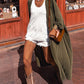 Round Neck Long Sleeve Cardigan