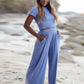 Full Size Short Sleeve T-Shirt and Wide Leg Pants Set