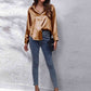 Collared Neck Buttoned Long Sleeve Shirt