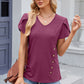 V-Neck Short Sleeve T-Shirt