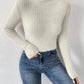 Ribbed Turtleneck Long Sleeve Sweater