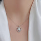 Women's Opal Heart Pendant Necklace
