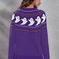 Full Size Ghost Pattern Round Neck Long Sleeve Sweater