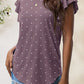 Printed Round Neck Short Sleeve T-Shirt