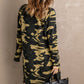 Printed Open Front Longline Cardigan
