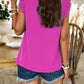 Frill Ruched Mock Neck Sleeveless Blouse