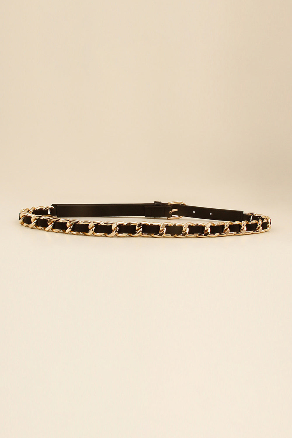 Abigail Andi PU Chain Skinny Belt