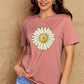 Malibu Dreams Simply Love Full Size FLOWER Graphic Cotton Tee