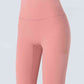 Full Size Wide Waistband Cropped Sports Leggings