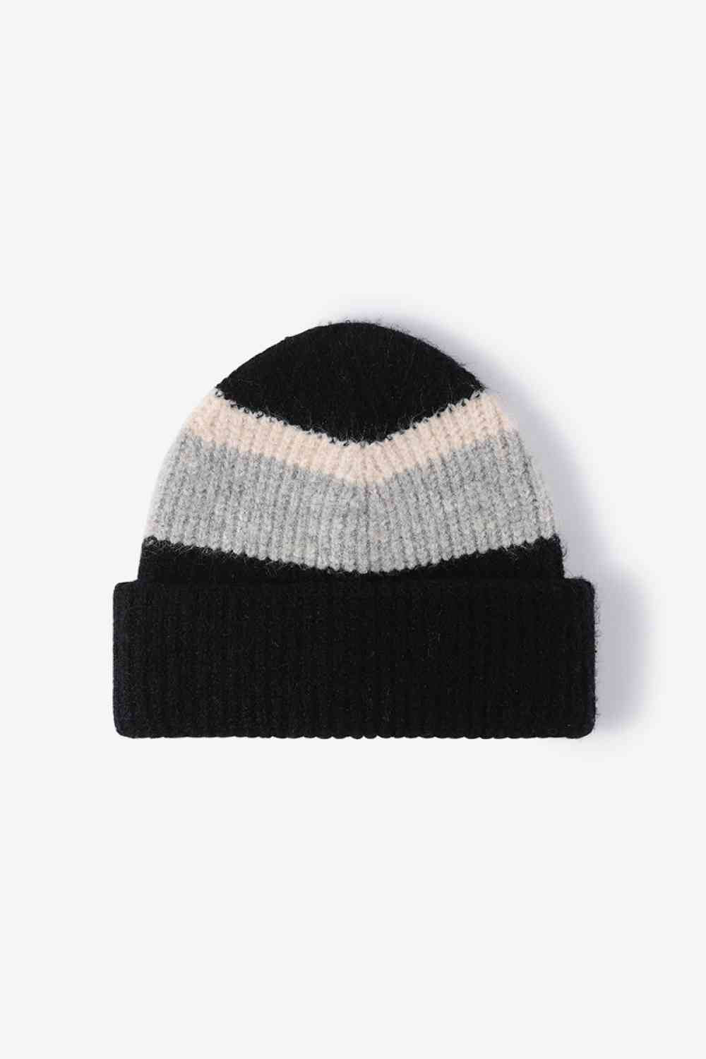 EZBeanie Tricolor Cuffed Hat Knit Beanie