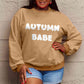Simply Love SEASONAL Full Size AUTUMN BABE Graphic Sweatshirt