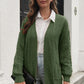 Open Front Longline Cardigan with Pockets