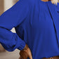 Women's Jasira Button Up Round Neck Long Sleeve Shirt