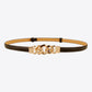 TranquilNights PU Skinny Belt