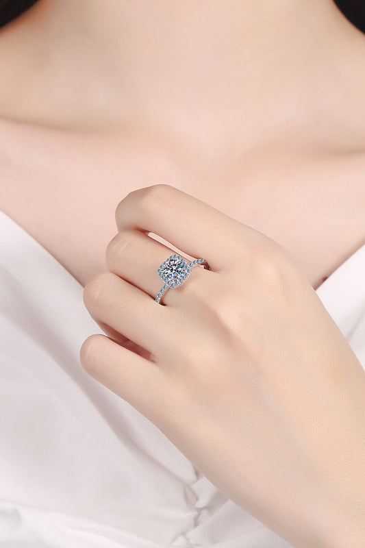 Ariel&Emaline Square Moissanite Ring