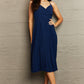 Fashion67 Tie Back Spaghetti Strap Pleated Dress