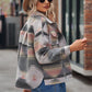 Printed Collared Neck Jacket