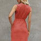 Women's SoDreamy Tied Round Neck Sleeveless Sweater Dress