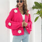 So Floral Open Front Long Sleeve Cardigan