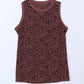 Malibu Dreams Women's Full Size Printed Round Neck Tank