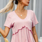 Malibu Dreams Frill Trim Short Sleeve Tee