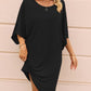 Round Neck Three-Quarter Sleeve Tee Dress