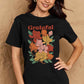 Simply Love Full Size GRATEFUL Flower Graphic Cotton T-Shirt