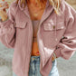 Hannah Full Size Zip-Up Drawstring Hooded Jacket
