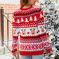 Full Size Christmas Round Neck Sweater